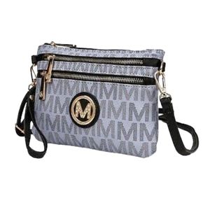 MFK Collection Helen Milan M Signature Crossbody Wristlet by Mia K.